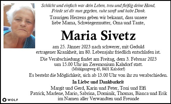 Maria Sivetz